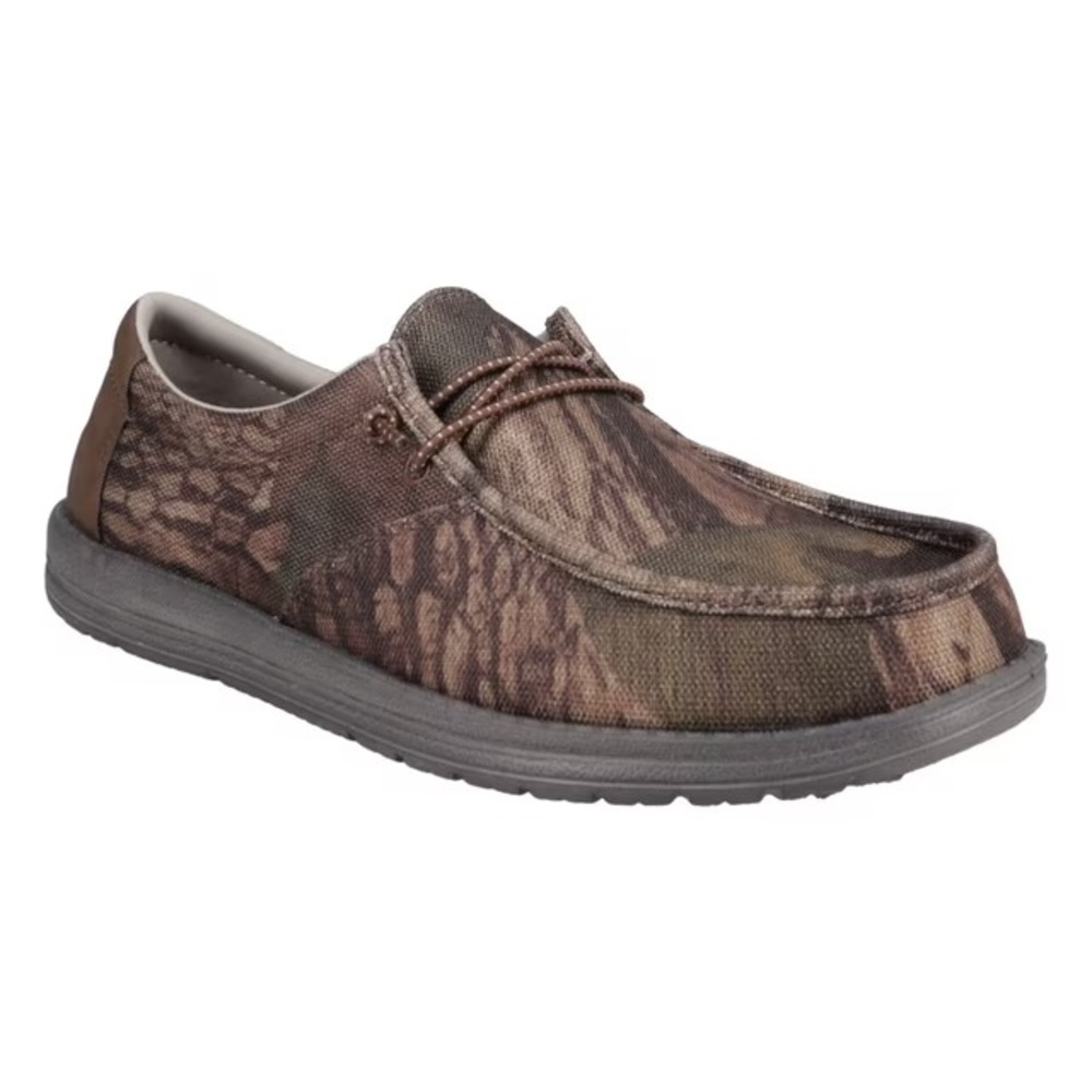 Eddie Bauer Mens Canvas Lace Up Loafer Size 8 Camo Casual Shoes